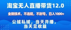 淘宝无人直播12.0,公域私域技术,不封号,不违规布局双十一流量风口,日入1k(独家技术)【揭秘】-知乎者也
