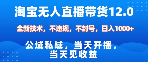 淘宝无人直播12.0,公域私域技术,不封号,不违规布局双十一流量风口,日入1k(独家技术)【揭秘】-知乎者也