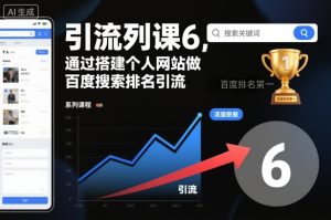 引流系列课6，通过搭建个人网站做百度搜索排名引流-知乎者也