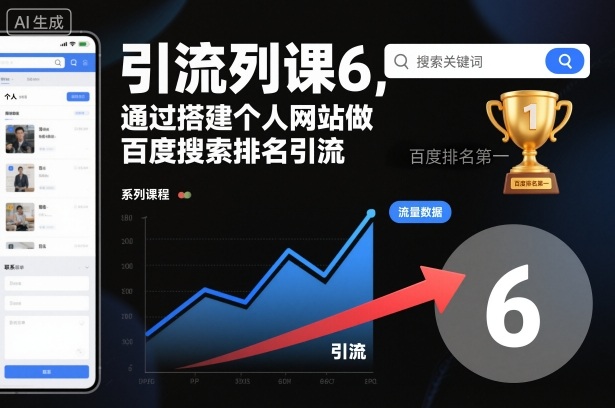 引流系列课6,通过搭建个人网站做百度搜索排名引流-知乎者也