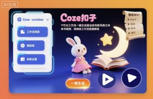 Coze扣子工作流一键生成童话皮克斯风格立体书视频,保姆级工作流搭建教程-知乎者也