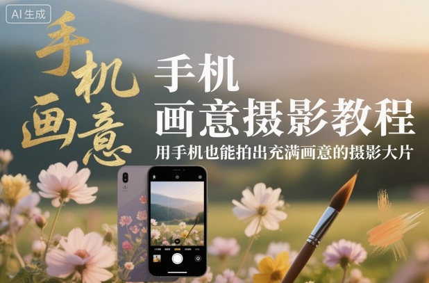 手机画意摄影教程,用手机也能拍出充满画意的摄影大片-知乎者也