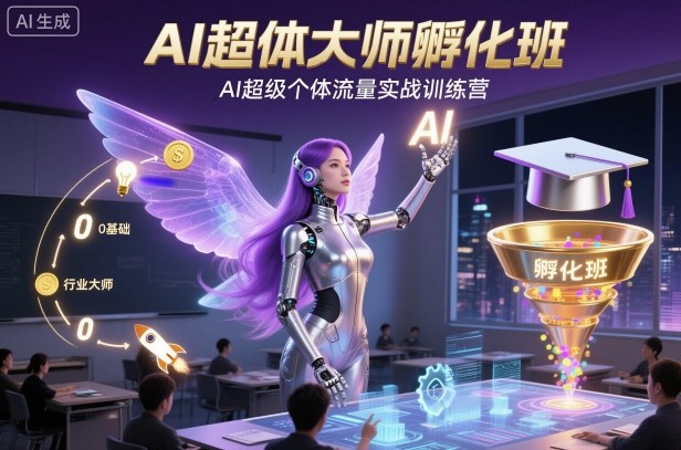 AI超体大师孵化班,AI超级个体流量实战训练营-知乎者也