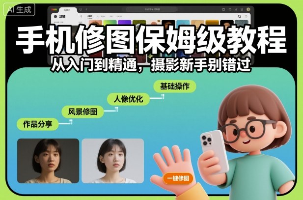 手机修图保姆级教程,从入门到精通,摄影新手别错过-知乎者也