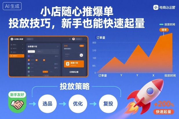 小店随心推爆单投放技巧,新手也能快速起量-知乎者也