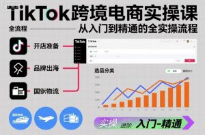 TikTok跨境电商实操课,从入门到精通的全实操流程-知乎者也