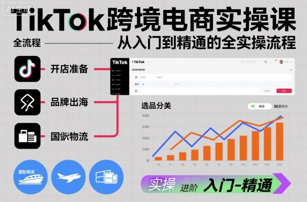 TikTok跨境电商实操课,从入门到精通的全实操流程-知乎者也