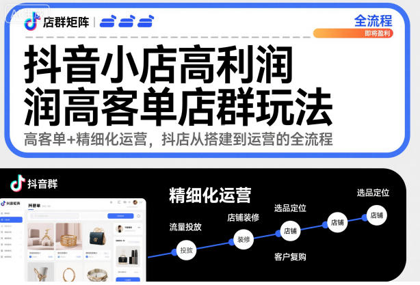 抖音小店高利润高客单店群玩法,高客单+精细化运营,抖店从搭建到运营的全流程-知乎者也