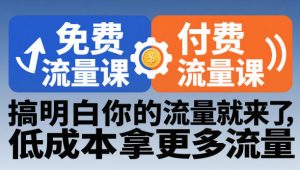 拼多多免费流量课+付费流量课，搞明白你的流量就来了，低成本拿更多流量-知乎者也