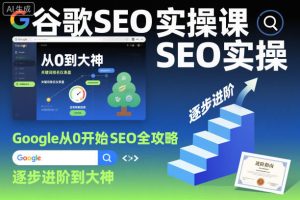 谷歌SEO实操课,Google从0开始SEO全攻略,逐步进阶到大神-知乎者也