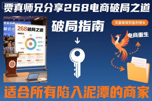 贾真师兄分享268电商破局之道-适合所有陷入泥潭的商家-知乎者也