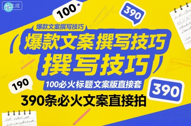 爆款文案撰写技巧,100个必火标题文案模版直接套,390条必火文案直接拍-知乎者也