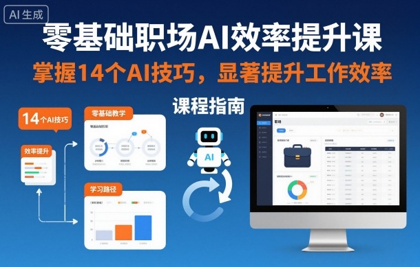 零基础职场AI效率提升课,掌握14个AI技巧,显著提升工作效率-知乎者也