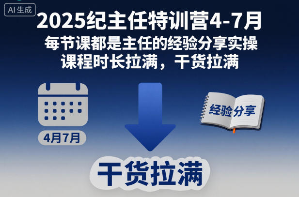 2025纪主任特训营4-7月,每节课都是主任的经验分享实操,课程时长拉满,干货拉满-知乎者也