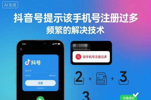 抖音号提示该手机号注册过多，频繁的解决技术-知乎者也