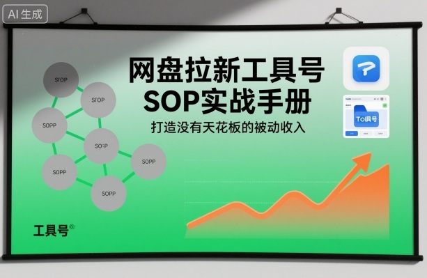 网盘拉新工具号SOP实战手册,打造没有天花板的被动收入-知乎者也