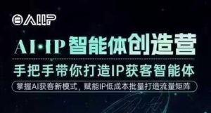 AI·IP智能体创造营,手把手带你打造IP获客智能体,高成交创始人IP课-知乎者也
