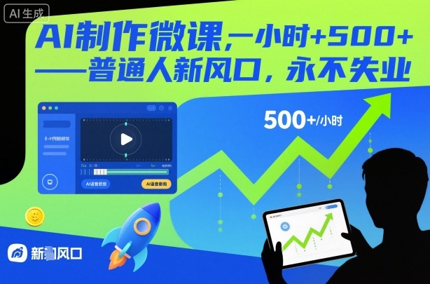 AI制作微课，一小时5张+，普通人新风口，永不失业-知乎者也