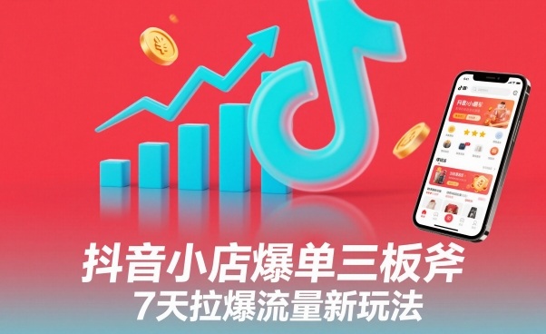 抖音小店爆单三板斧，7天拉爆流量新玩法-知乎者也