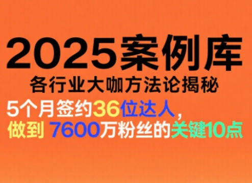 2025案例库,收录各行业大咖的方法论,各行业大咖方法论揭秘-知乎者也
