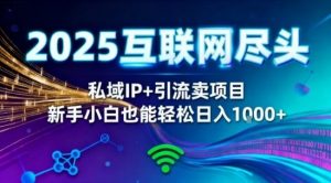 2025网创尽头王炸项目!私域IP+精准引流,新手小白在家躺賺日入1k,零经验也能上手【揭秘】-知乎者也