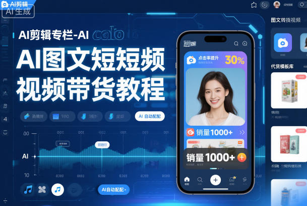 AI剪辑专栏-AI图文短视频带货教程-知乎者也