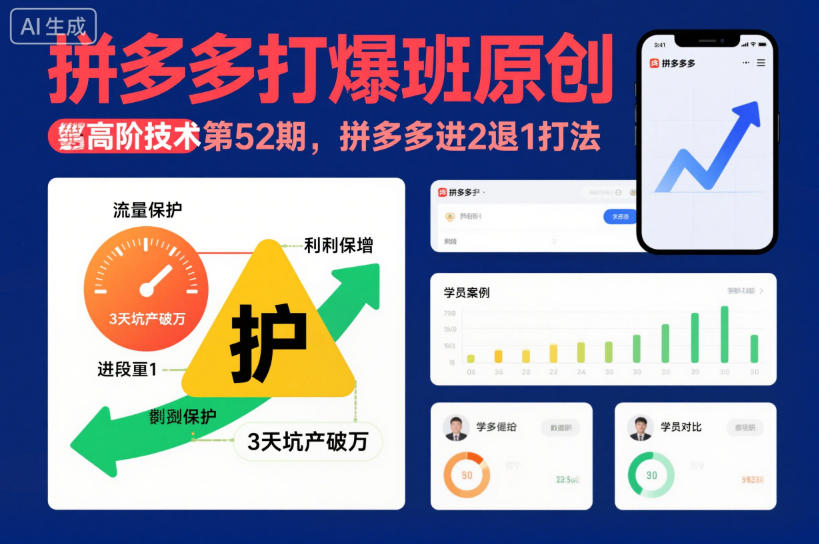 拼多多打爆班原创高阶技术第52期,拼多多进2退1打法-知乎者也