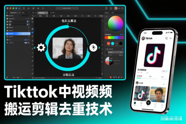 Tiktok中视频纯搬运剪辑去重技术,外来技术,自行测试-知乎者也