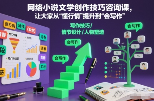 网络小说文学创作技巧咨询课,让大家从“懂行情”提升到”会写作”的高度-知乎者也