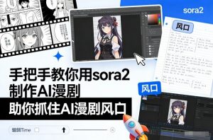 手把手教你用sora2制作AI漫剧,助你抓住AI漫剧风口-知乎者也