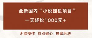 全新国内小说挂G项目,多窗口无脑跑,一天轻松1k+,特别省心【揭秘】-知乎者也