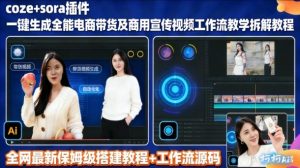 sora插件生成全能商用带货及宣传视频coze工作流拆解教程-知乎者也