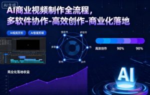 AI商业视频制作全流程2期,多软件协作-高效创作-商业化落地(更新)-知乎者也