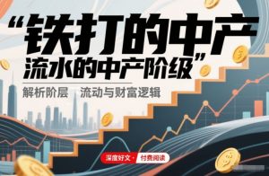 付费文章:铁打的中产,流水的中产阶级-知乎者也