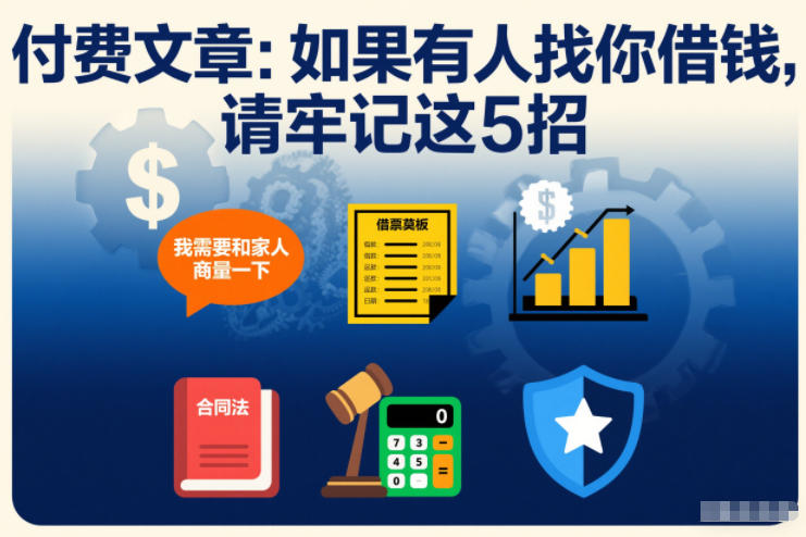 付费文章:如果有人找你借钱,请牢记这5招-知乎者也