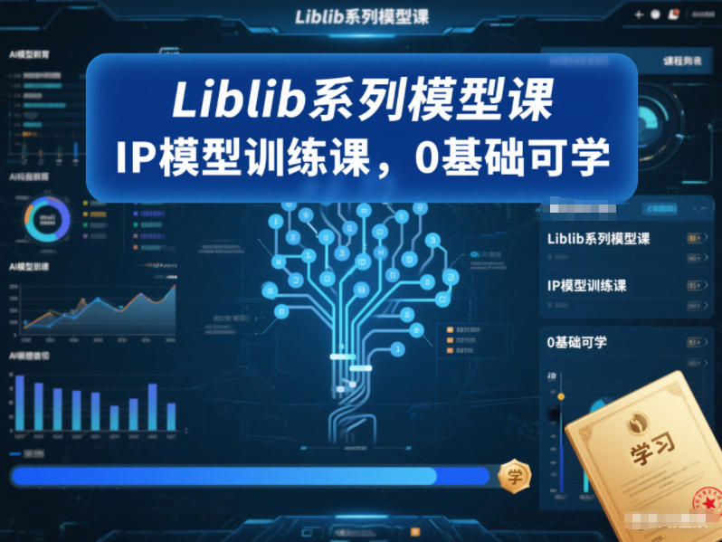 Liblib系列模型课,IP模型训练课,0基础可学-知乎者也