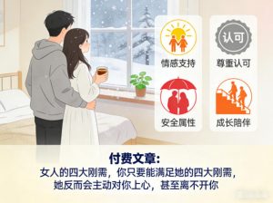 付费文章：女人的四大刚需，你只要能满足她的四大刚需，她反而会主动对你上心，甚至离不开你-知乎者也