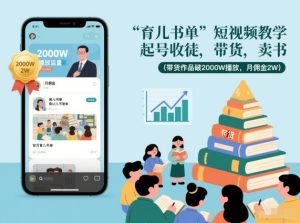 育儿书单短视频教学，起号收徒，带货，卖书（带货作品破2000W播放，月佣金2W）-知乎者也