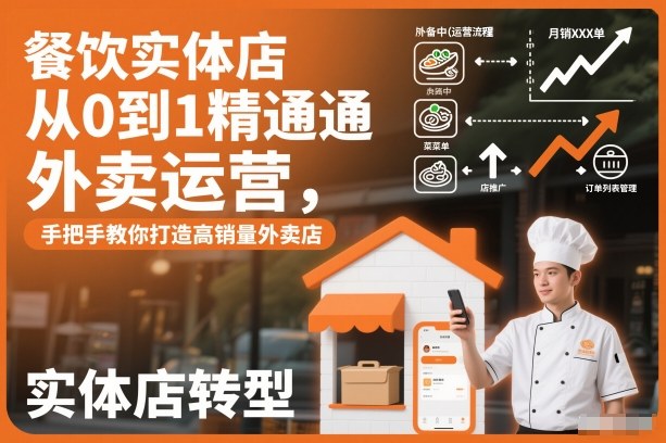 餐饮实体店从0到1精通外卖运营,手把手教你打造高销量外卖店-知乎者也
