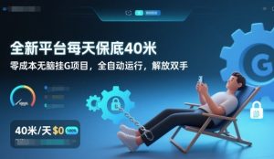 全新平台每天保底40米,零成本无脑挂G项目,全自动运行,解放双手【揭秘】-知乎者也
