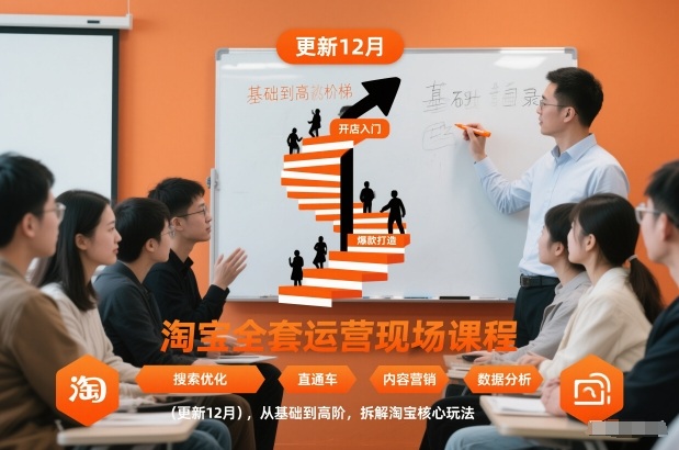 淘宝全套运营现场课程(更新12月),从基础到高阶,拆解淘宝核心玩法-知乎者也