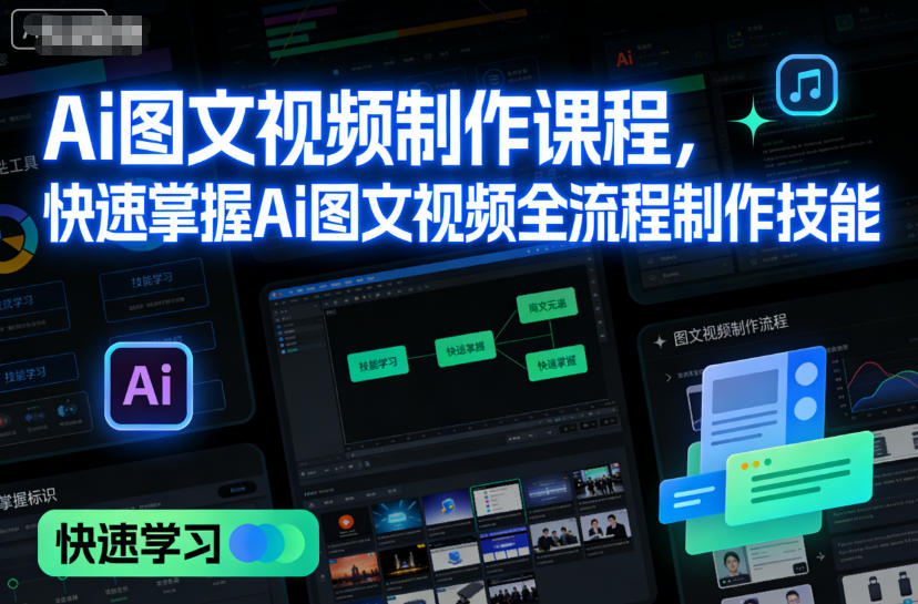 Ai图文视频制作课程，快速掌握Ai图文视频全流程制作技能-知乎者也