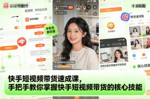 快手短视频带货速成课,手把手教你掌握快手短视频带货的核心技能-知乎者也