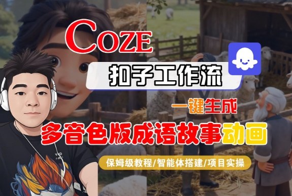 Coze扣子智能体工作流一键生成“多音色版成语故事“动画,全流程保姆级教学-知乎者也