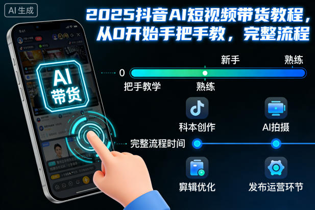 2025抖音AI短视频带货教程,从0开始手把手教,完整流程-知乎者也