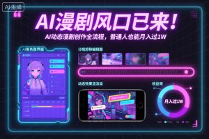 AI漫剧风口已来!AI动态漫剧创作全流程,普通人也能月入过1W-知乎者也