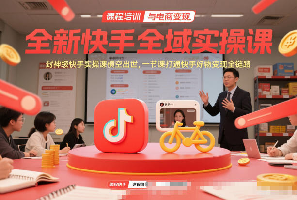 全新快手全域实操课，封神级快手实操课横空出世，一节课打通快手好物变现全链路-知乎者也