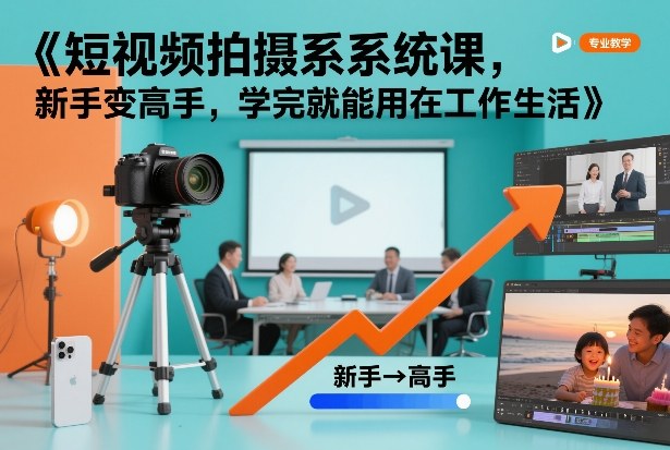 短视频拍摄系统课,新手变高手,学完就能用在工作生活-知乎者也