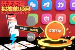 拼多多虚拟撸单项目,跳过选品和测试直接撸单-知乎者也