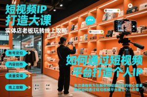 短视频ip打造大课,实体店老板玩转线上攻略-知乎者也